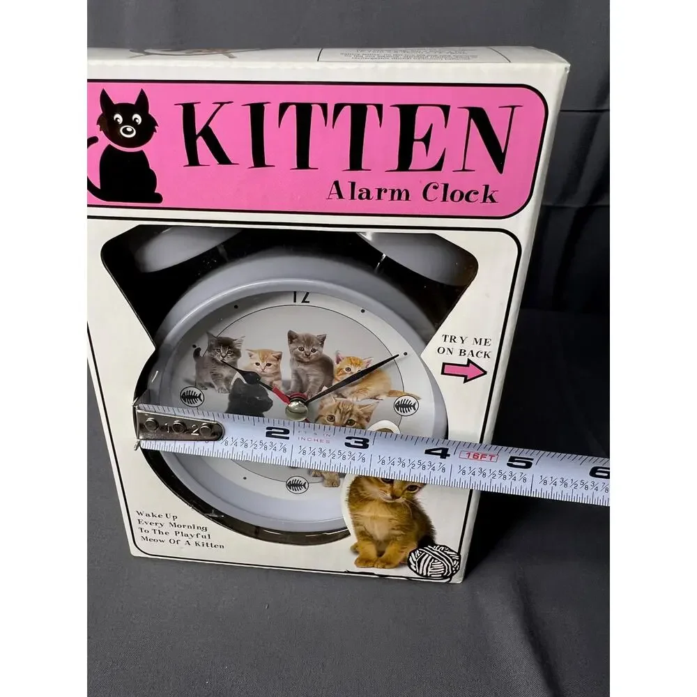 Vintage Kitten Alarm Clock NIP
